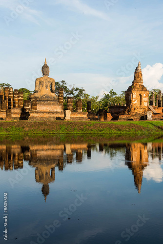 Sukhothai historical park the old town in Sukhothai province Tha