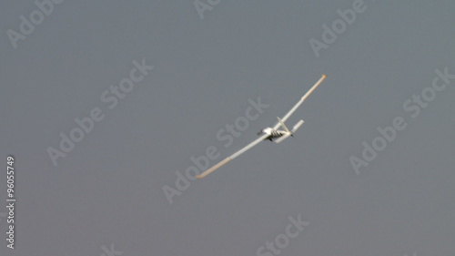 View of sailplane flew past cell tower