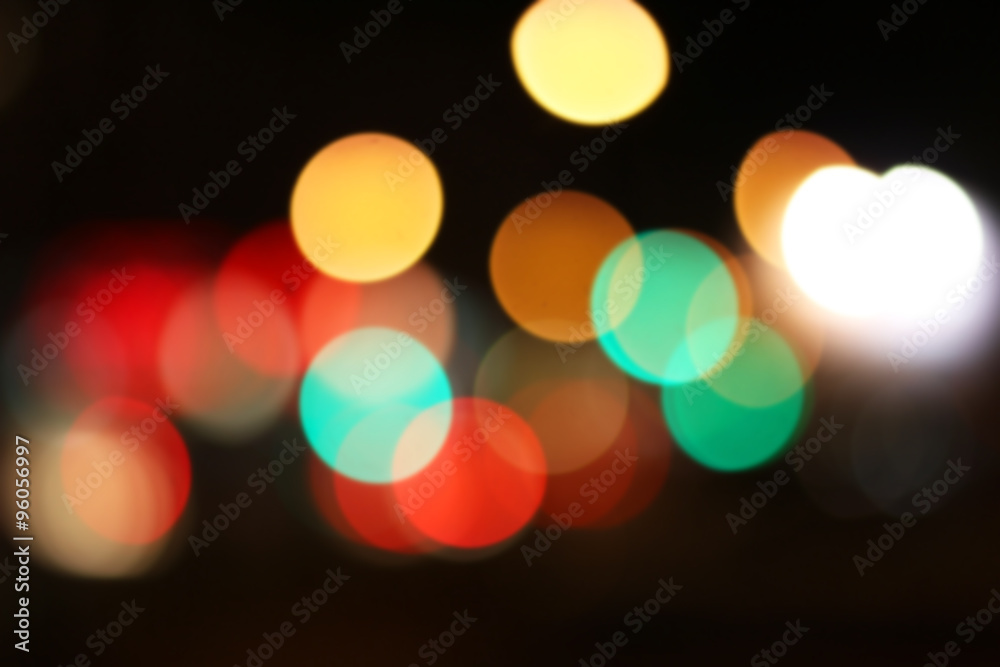 blurred colored highlights