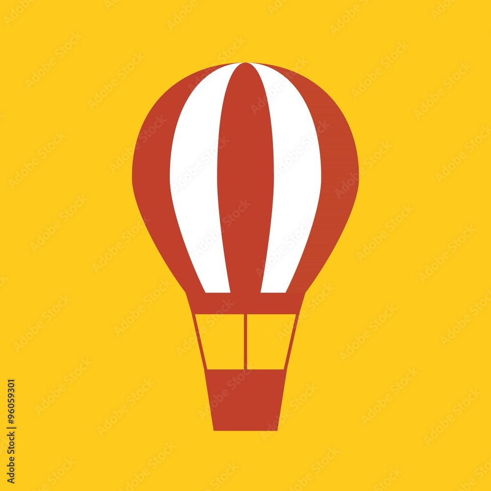Vector balloon icon, flat design Vector balloon icon, flat design