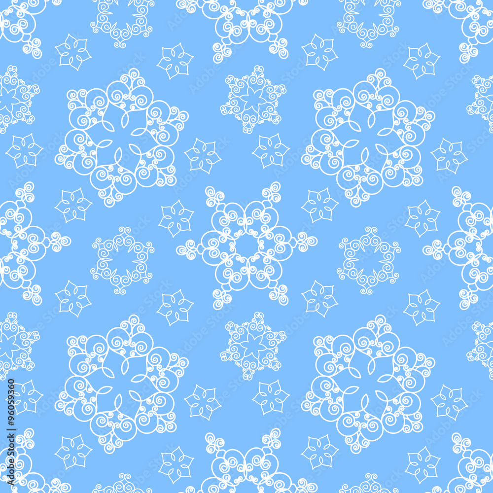 Seamless pattern with snowflakes Seamless pattern with snowflakes