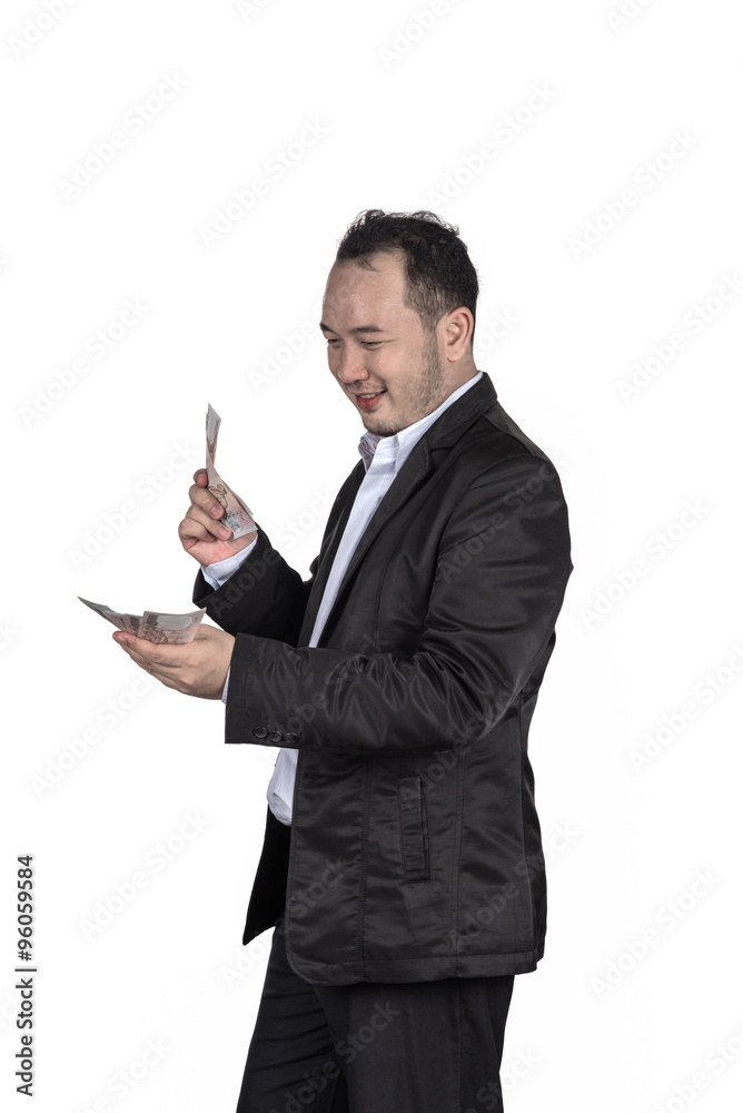Asian businessman have the high benefit Asian businessman have the high benefit