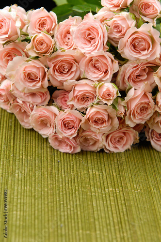 bouquet rose on mat background


