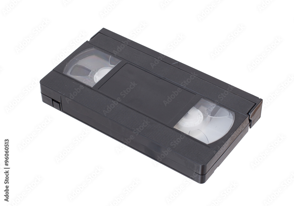 Retro videotape isolated on a white background