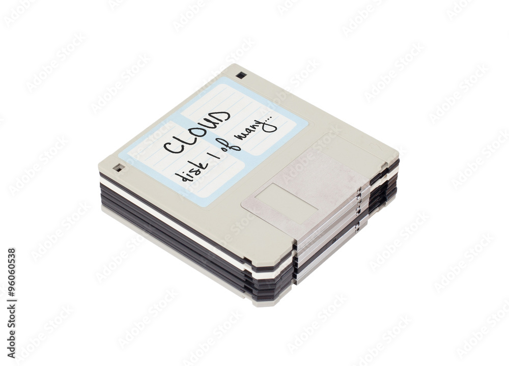 Floppy Disk - Tachnology from the past, isolated on white Floppy Disk - Tachnology from the past, isolated on white
