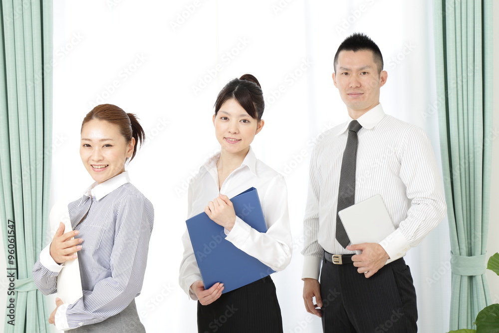 ビジネスマンとビジネスウーマン