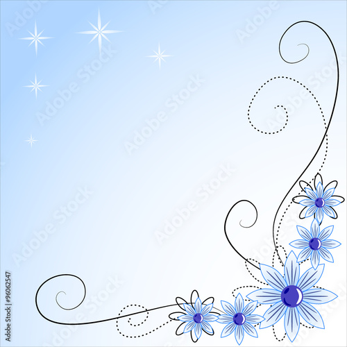 abstract vintage retro floral background in vector with floral elements. Congratulation card.