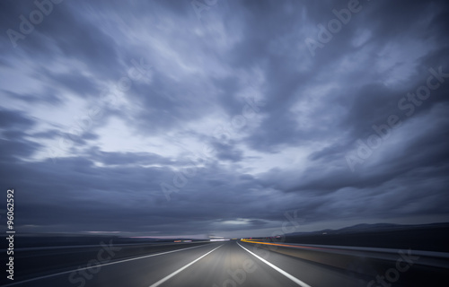 Night driving, blurred shot © F.C.G.