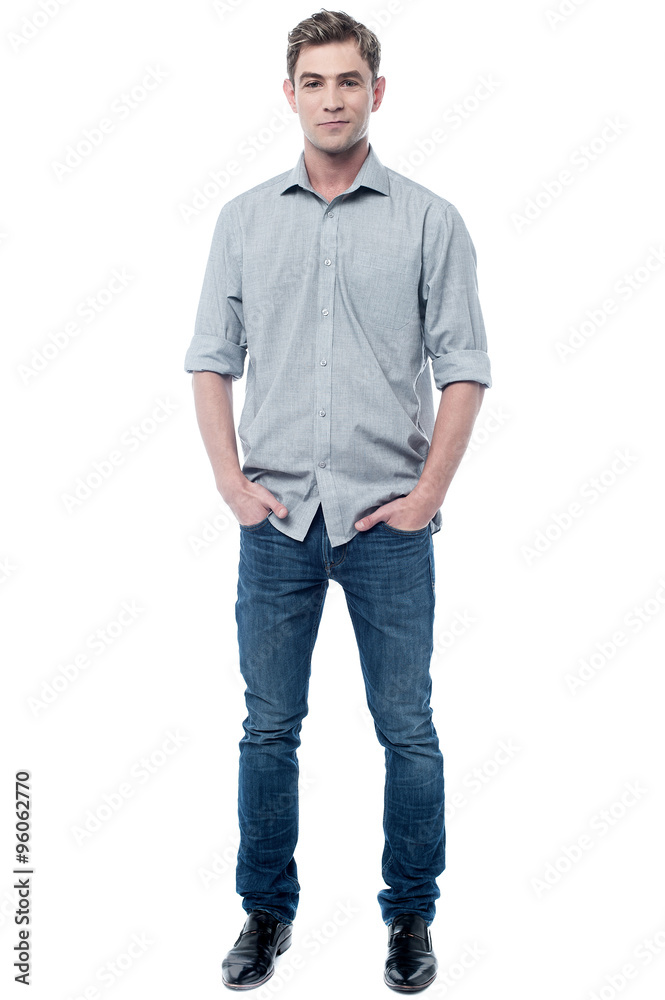 Handsome guy posing with attitude Handsome guy posing with attitude