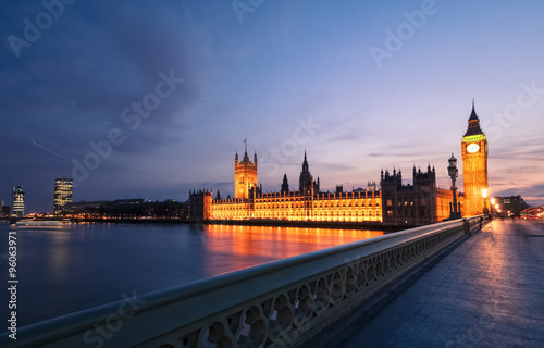 London skyline at twilight