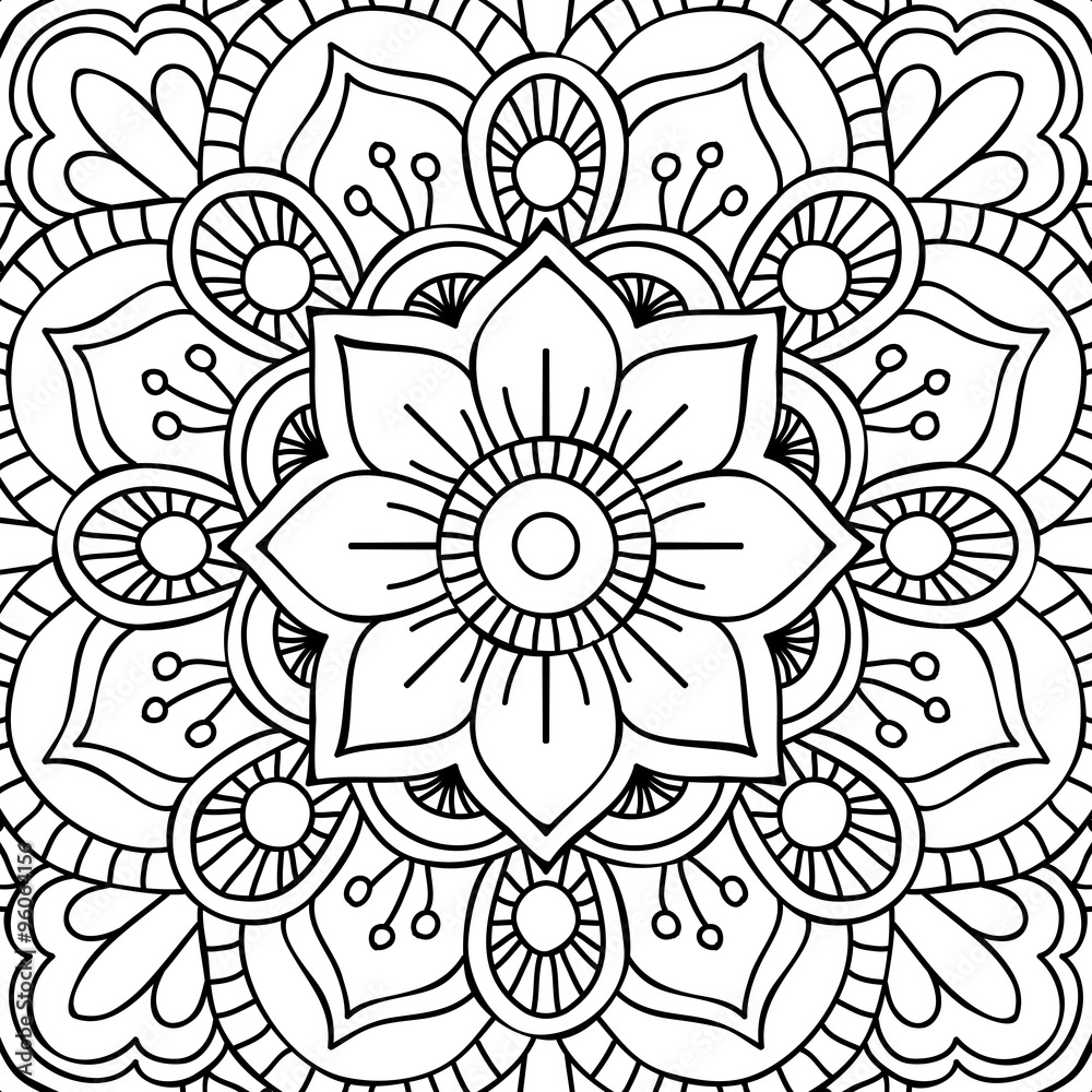 Mandala. Coloring page Mandala. Coloring page