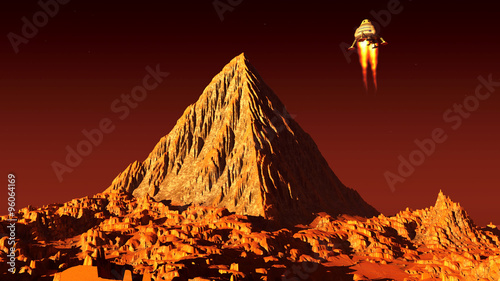 Marsian pyramid