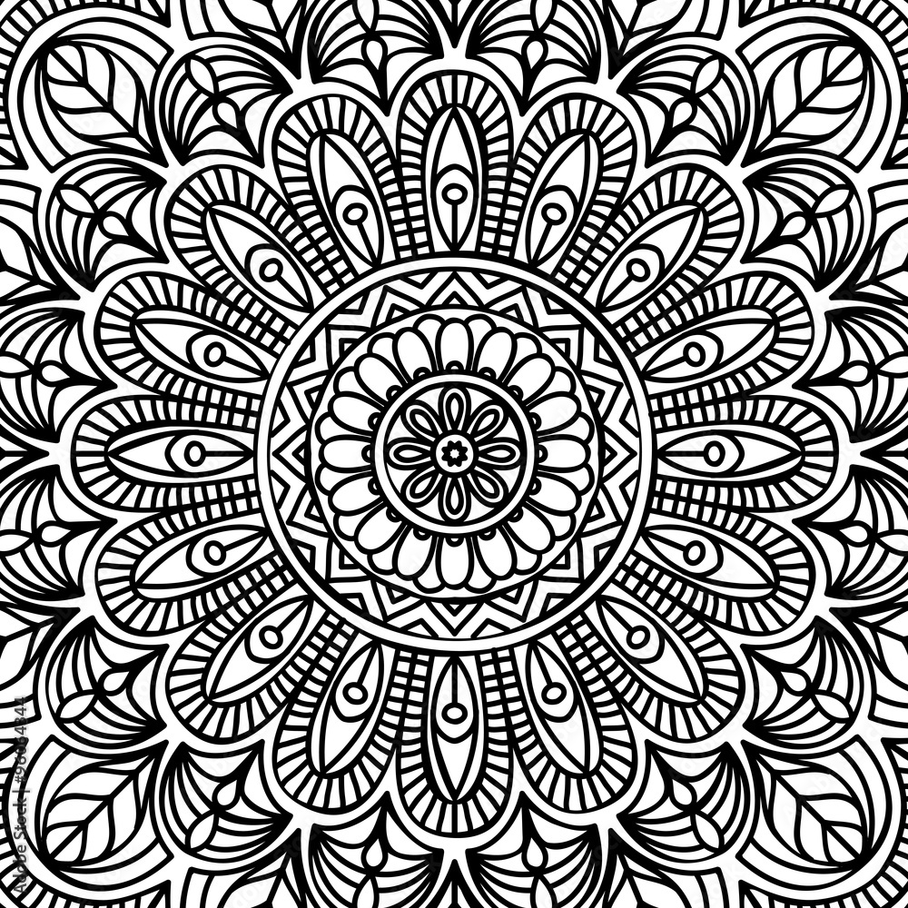 Mandala. Coloring page Mandala. Coloring page
