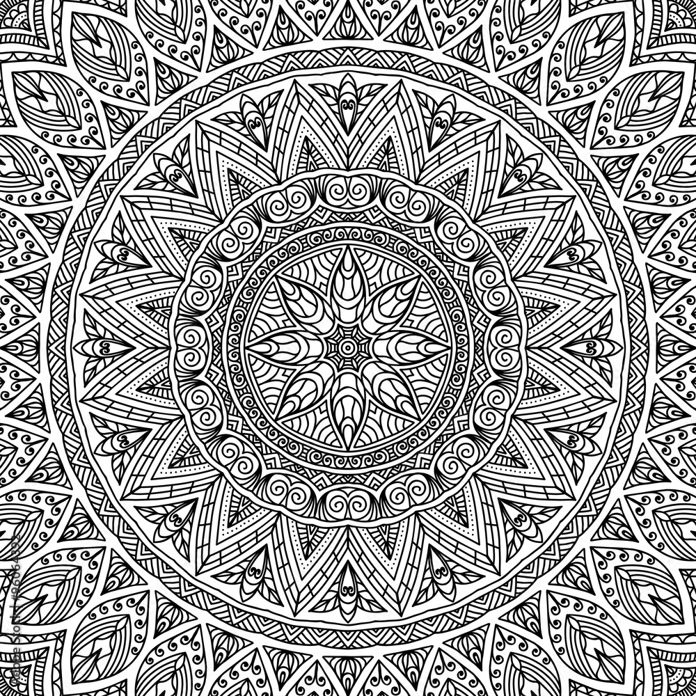 Naklejka premium Mandala. Coloring page