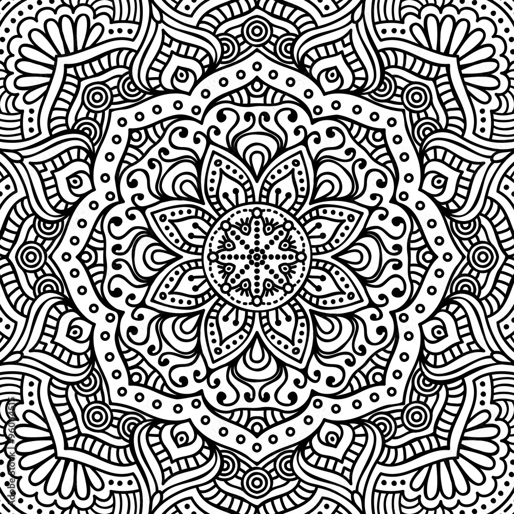 Fototapeta premium Mandala. Coloring page