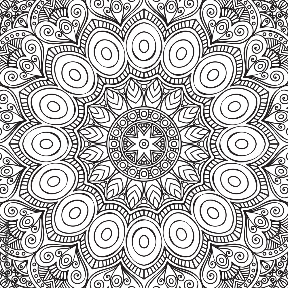 Mandala. Coloring page Mandala. Coloring page