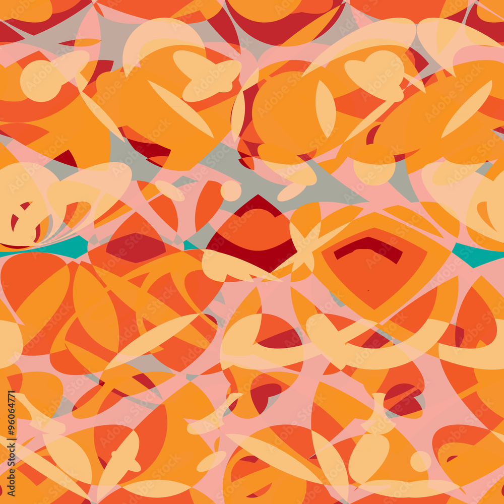 intersected mosaic seamless pattern