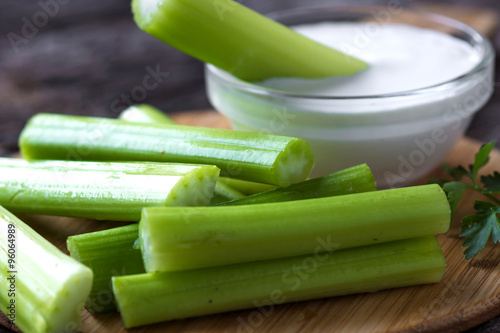 Celery sticks with  dip
