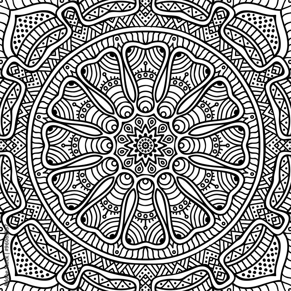 Mandala. Coloring page Mandala. Coloring page