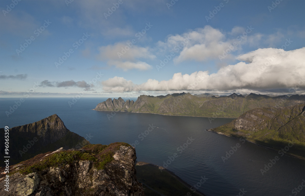 Norway, island Senja / Beautiful, idyllic Senja is Norway's second largest island. Visitors to Senja may enjoy the sea, mountains, beaches, fishing villages and inland areas.
