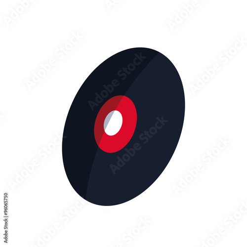 Vinyl flat Disc icon