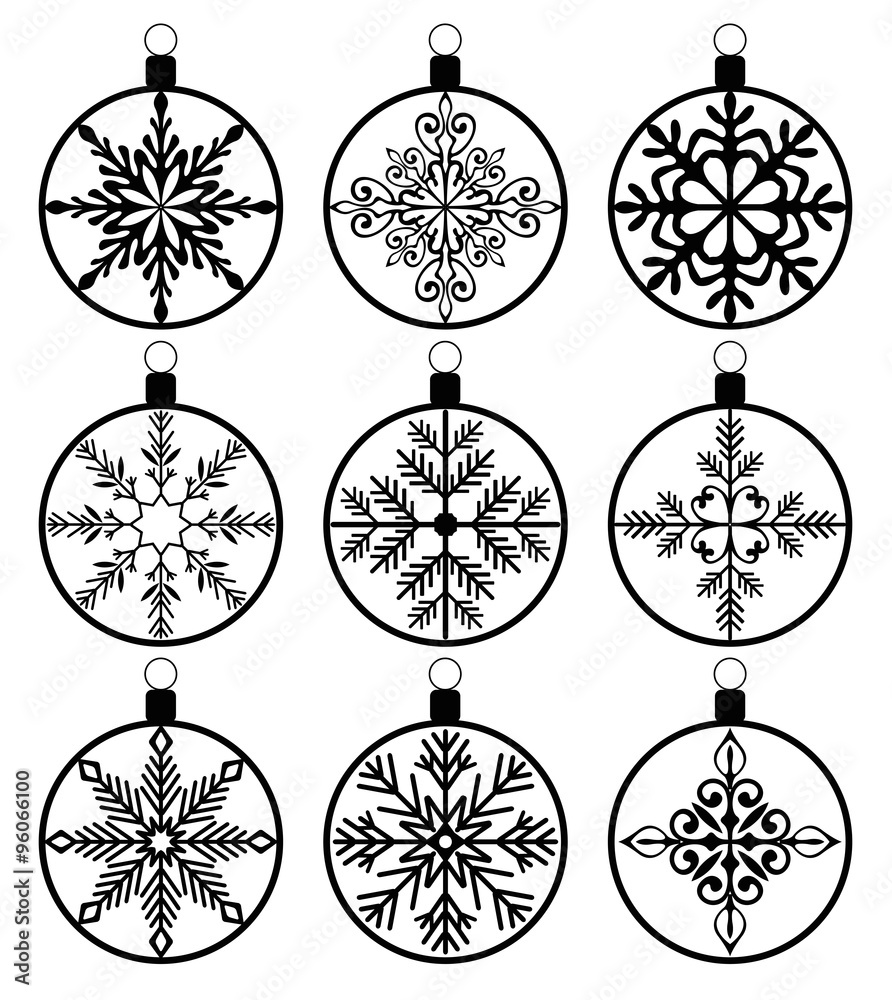 christmas decorations vector balls christmas decorations vector balls