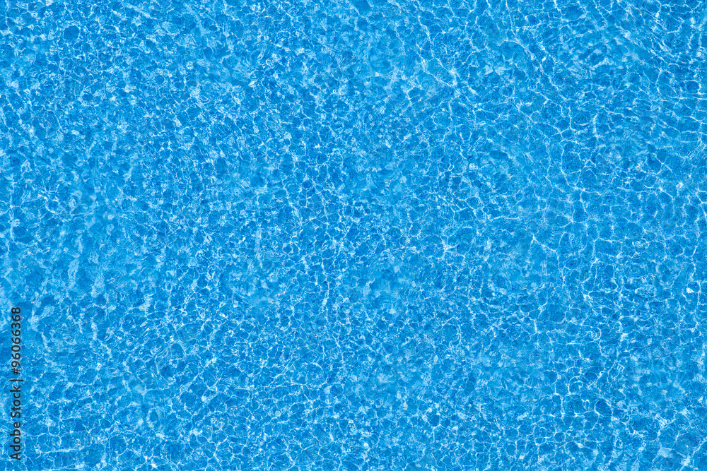 Blue ripped water in swimming pool