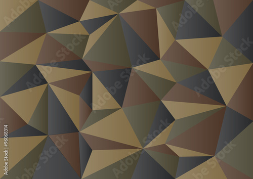 Abstract Vector Military Camouflage Background Made of Geometric Triangles Shapes