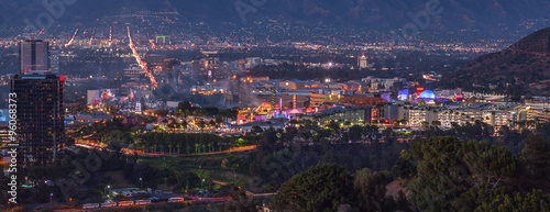 Panoramic View of Studio City, San Fernando Valley, Los Angeles, photo