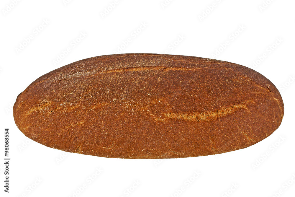 Delicious rye bread on white background Delicious rye bread on white background