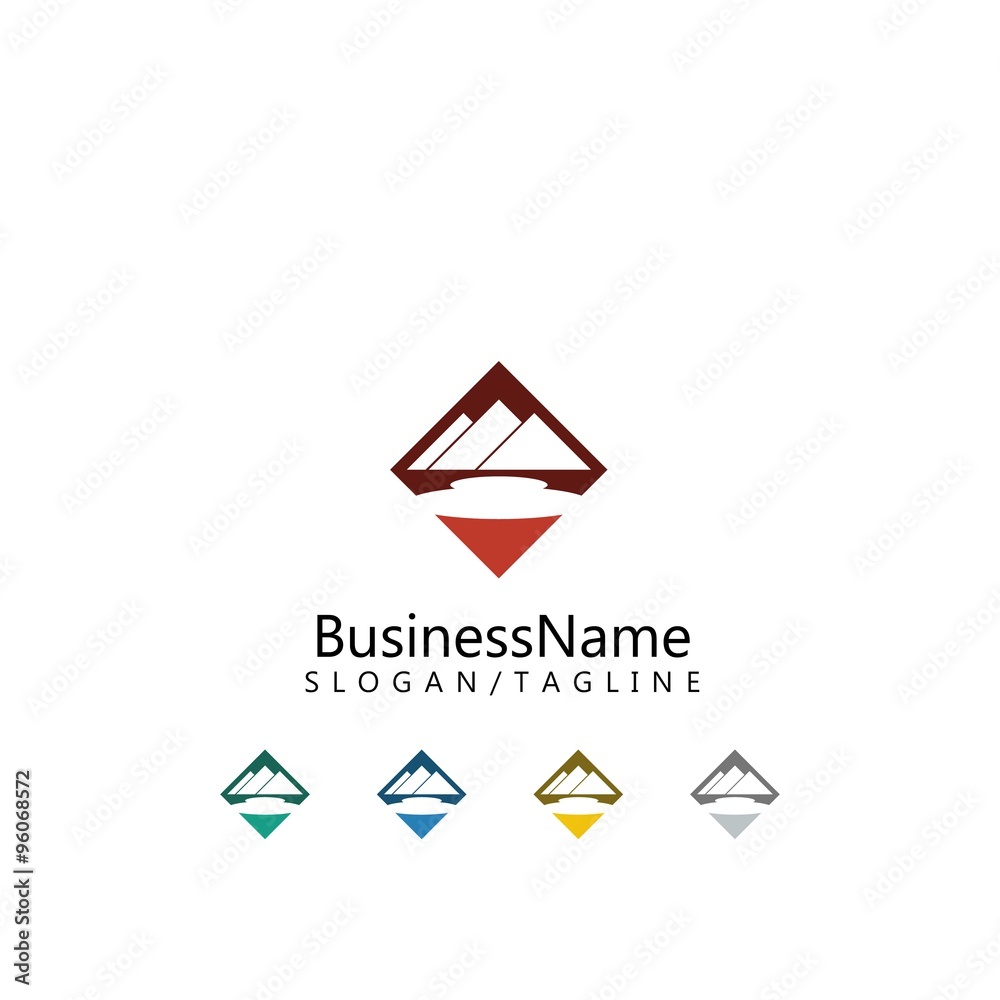 mountain nature logo icon vector mountain nature logo icon vector