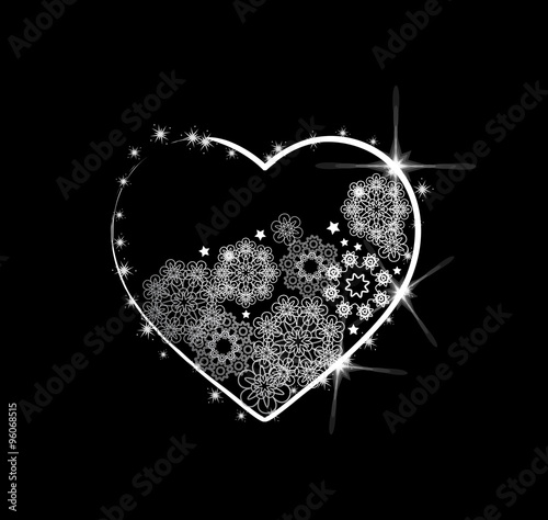 Glitter heart