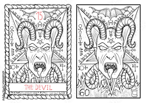 The tarot card. The devil.
