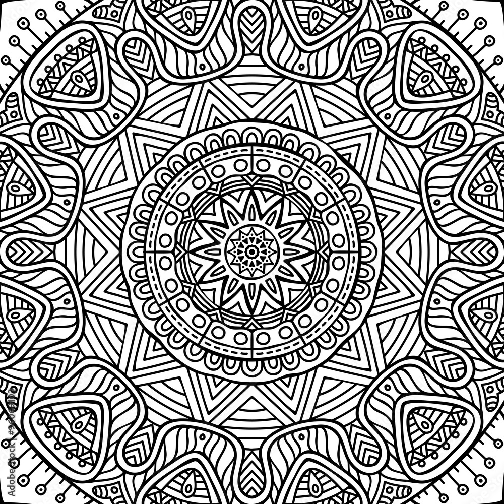 Mandala. Coloring page Mandala. Coloring page