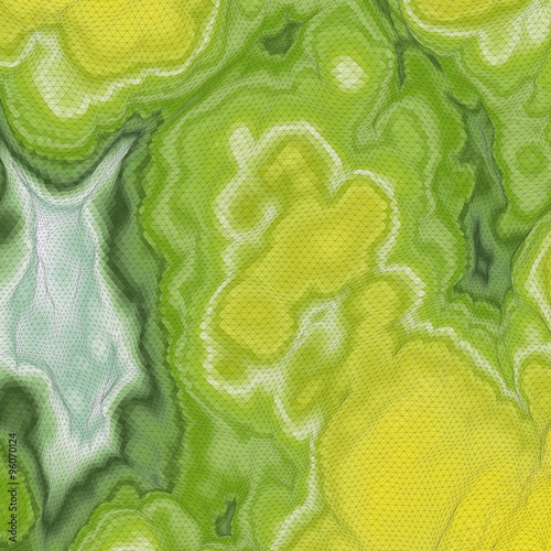 Abstract Landscape Background. Mosaic. 3d Vector Illustration.
