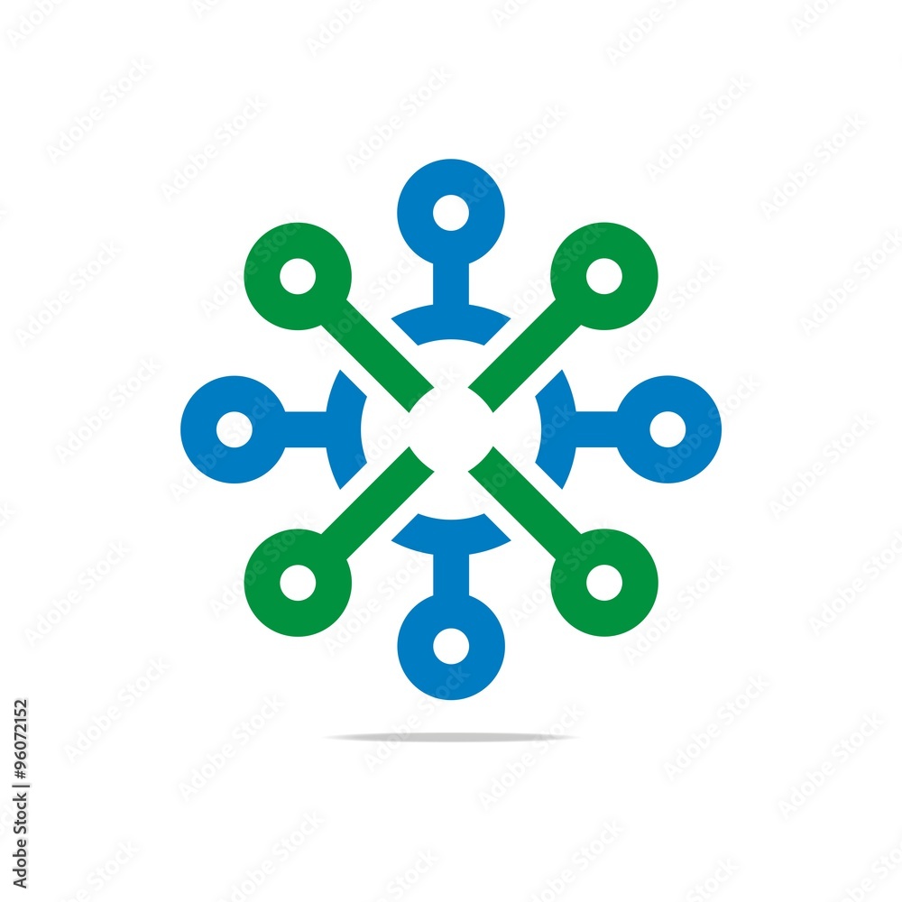 Logo connection sign and symbol full star style Logo connection sign and symbol full star style