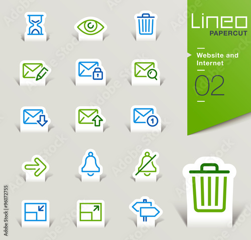 Lineo Papercut - Website and Internet outline icons