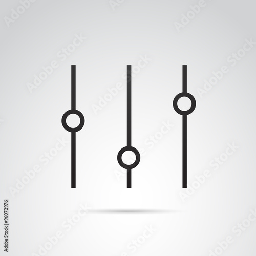 Music adjustment line VECTOR icon. © ArtbyInez
