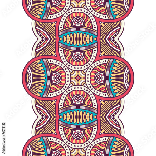 Ethnic floral seamless pattern