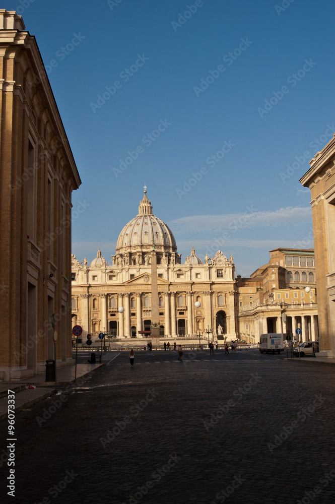 Exterior view of St. Peter's Basilica against sky