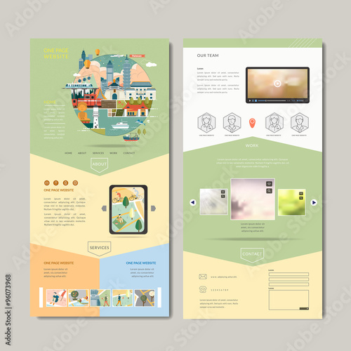 adorable one page web design