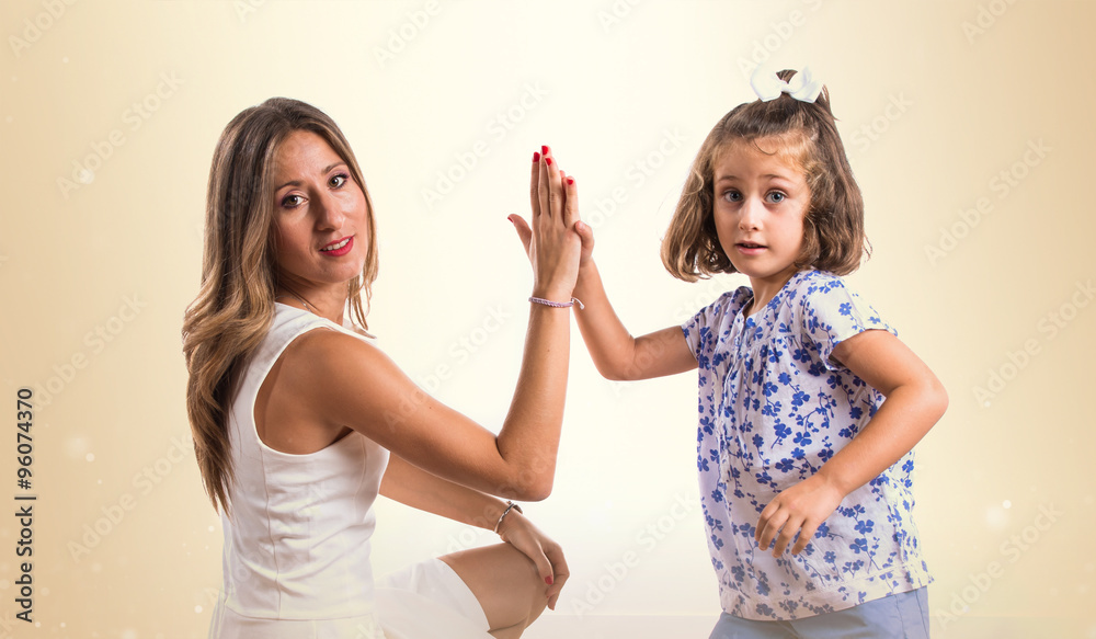 Mother and daughter together Mother and daughter together