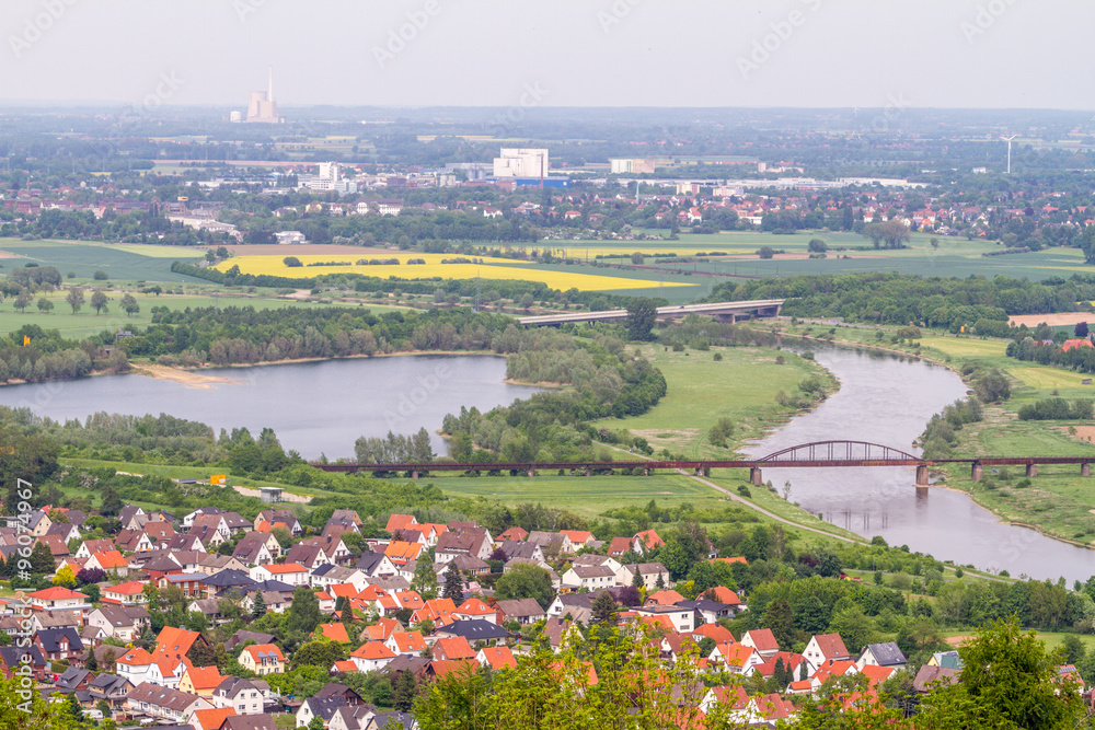 Luftbild von Minden, Deutschland