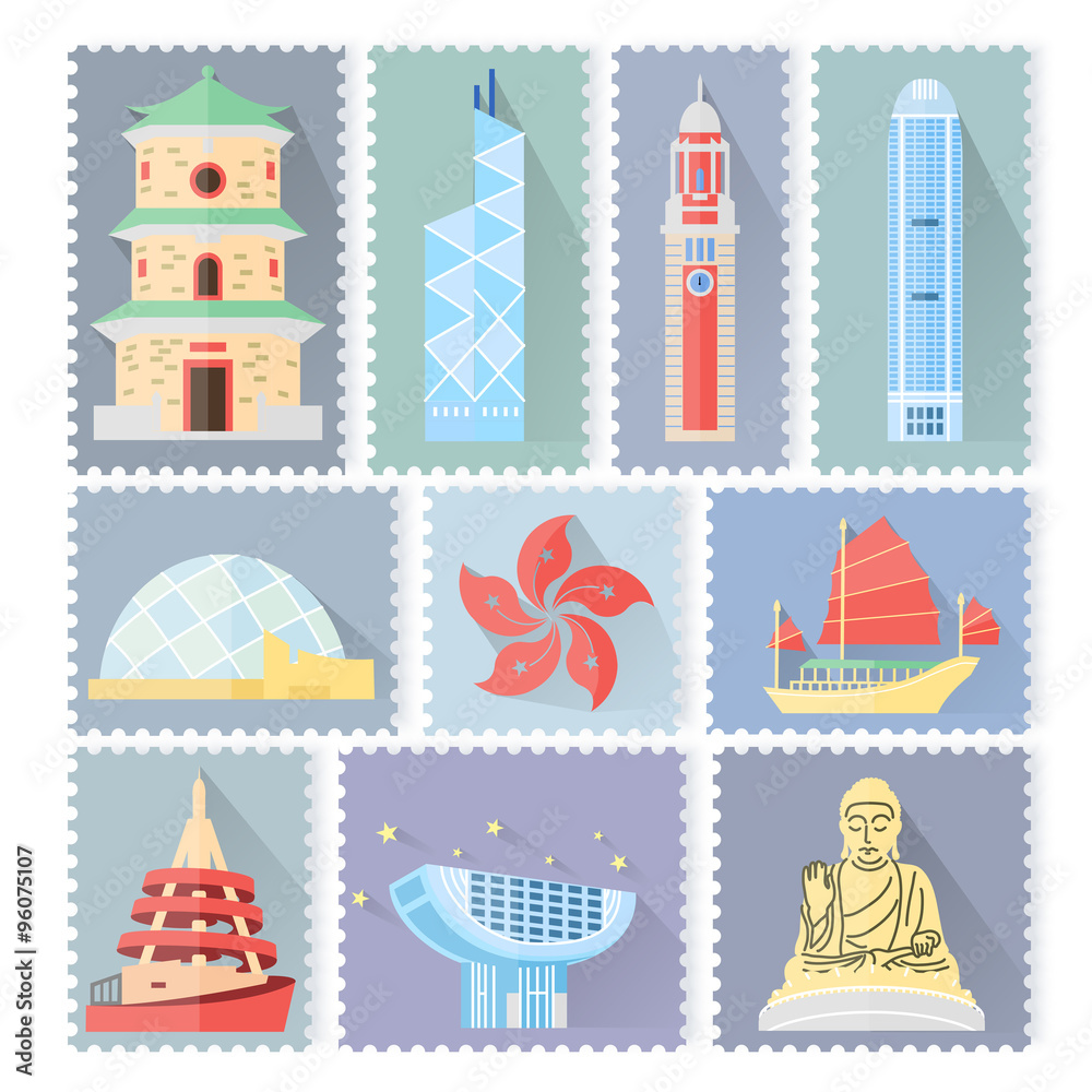 Obraz premium Hong Kong travel attractions