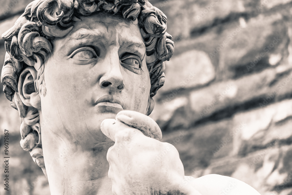 Fototapeta premium Posąg Dawida Michała Anioła, symbol włoskiej sztuki