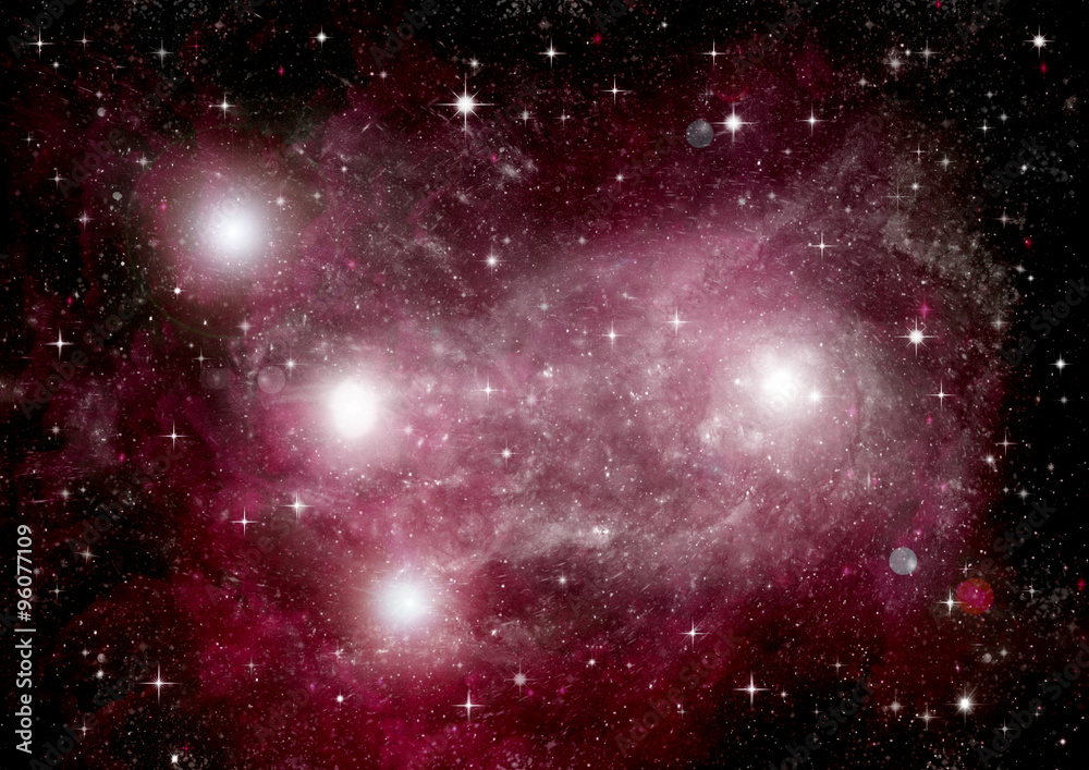 Obraz premium galaxy in a free space