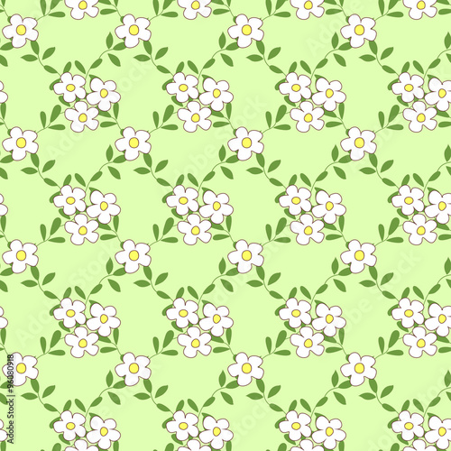 Fototapeta Naklejka Na Ścianę i Meble -  Seamless pattern with bouquets of flowers cartoon.