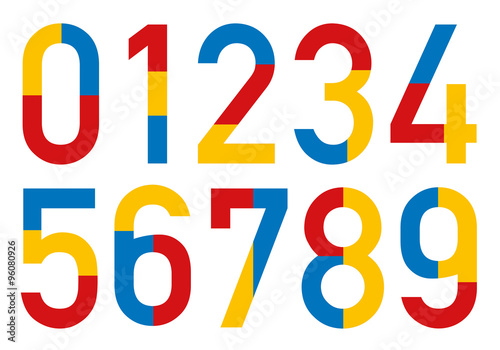 CHIFFRES 3 couleurs
