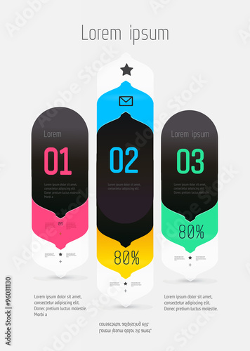 Modern, abstract infographics elements 
