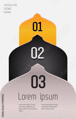 Modern, abstract infographics elements 